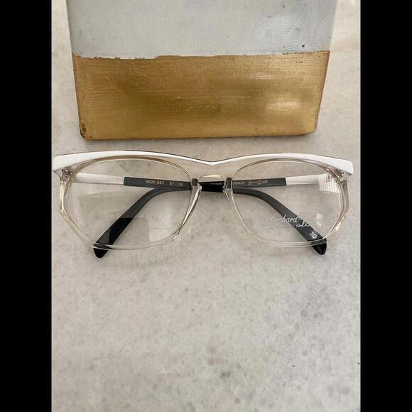 Other - RARE NOS Vintage LEONHARD DE NEFFE 357 Unisex Eyeglasses Frames 57-18-110 WHITE
